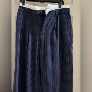 Wild Fable Navy Pinstripe Trousers